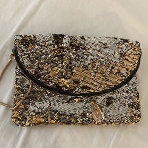 HENRI BENDEL SEQUIN CLUTCH